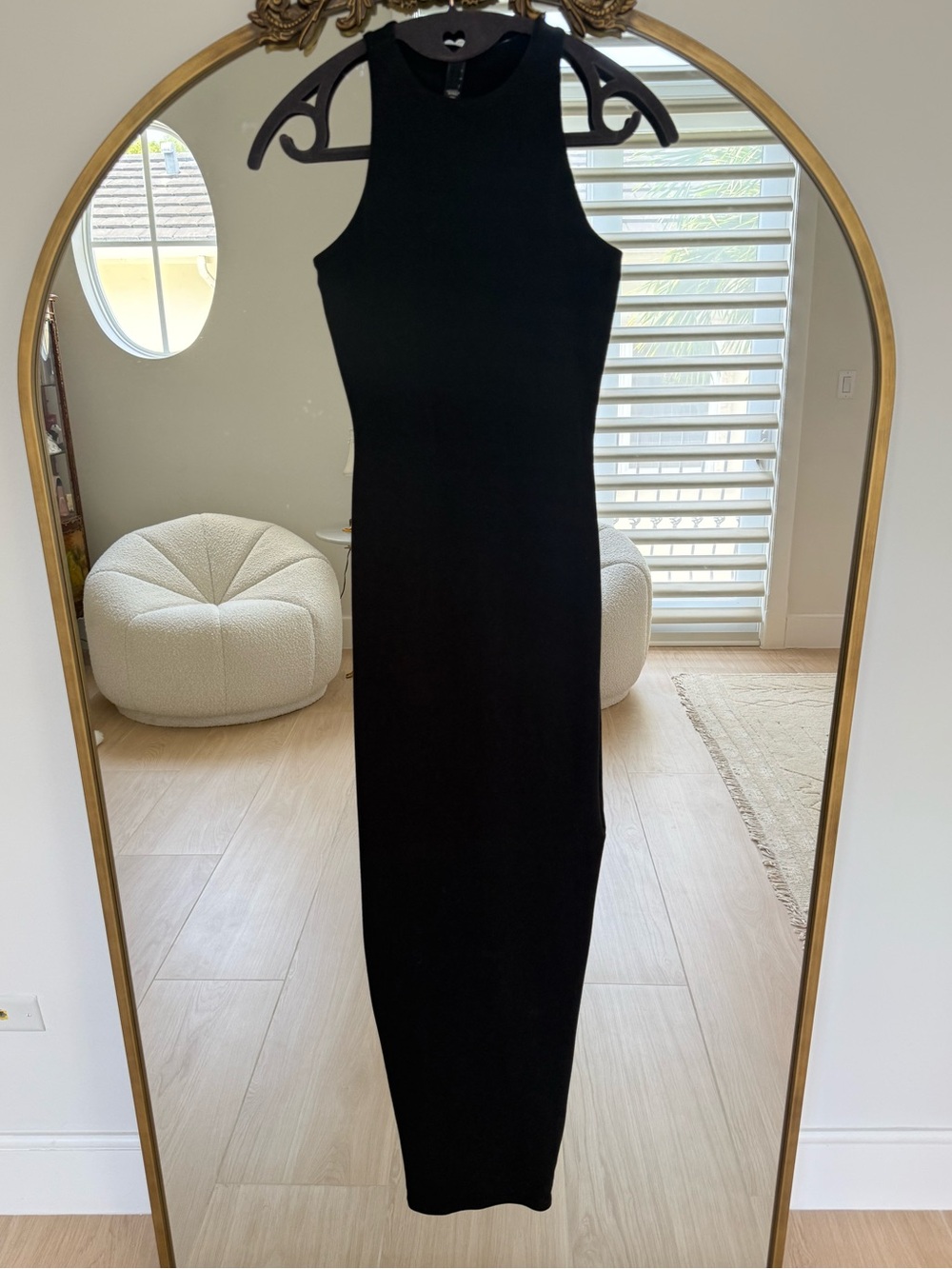 Skims Black Sleeveless Maxi Dress XS - Picture 2 of 5